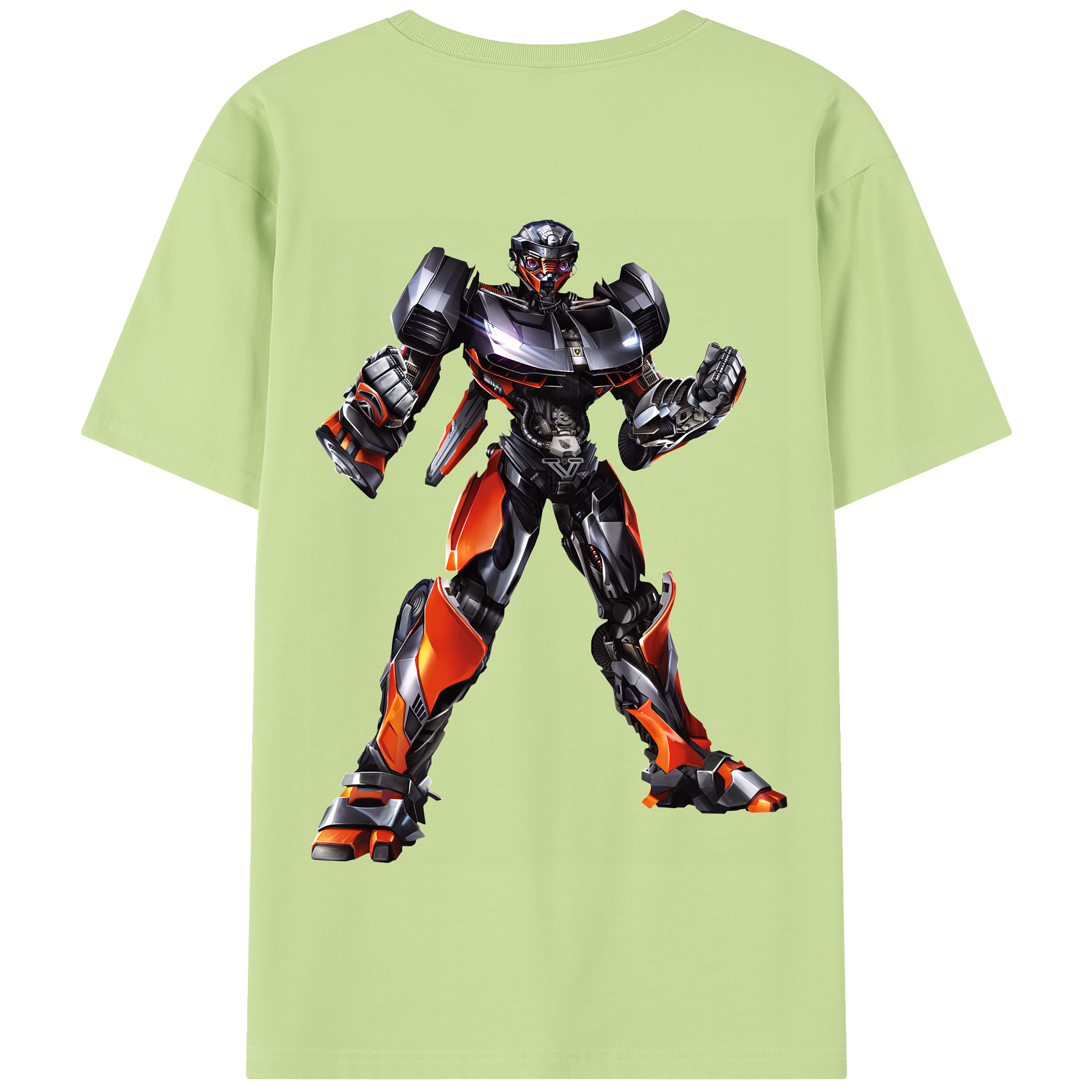 （画像用） Transformers トランスフォーマー 綿100％半袖Tシャツ（背面プリント）